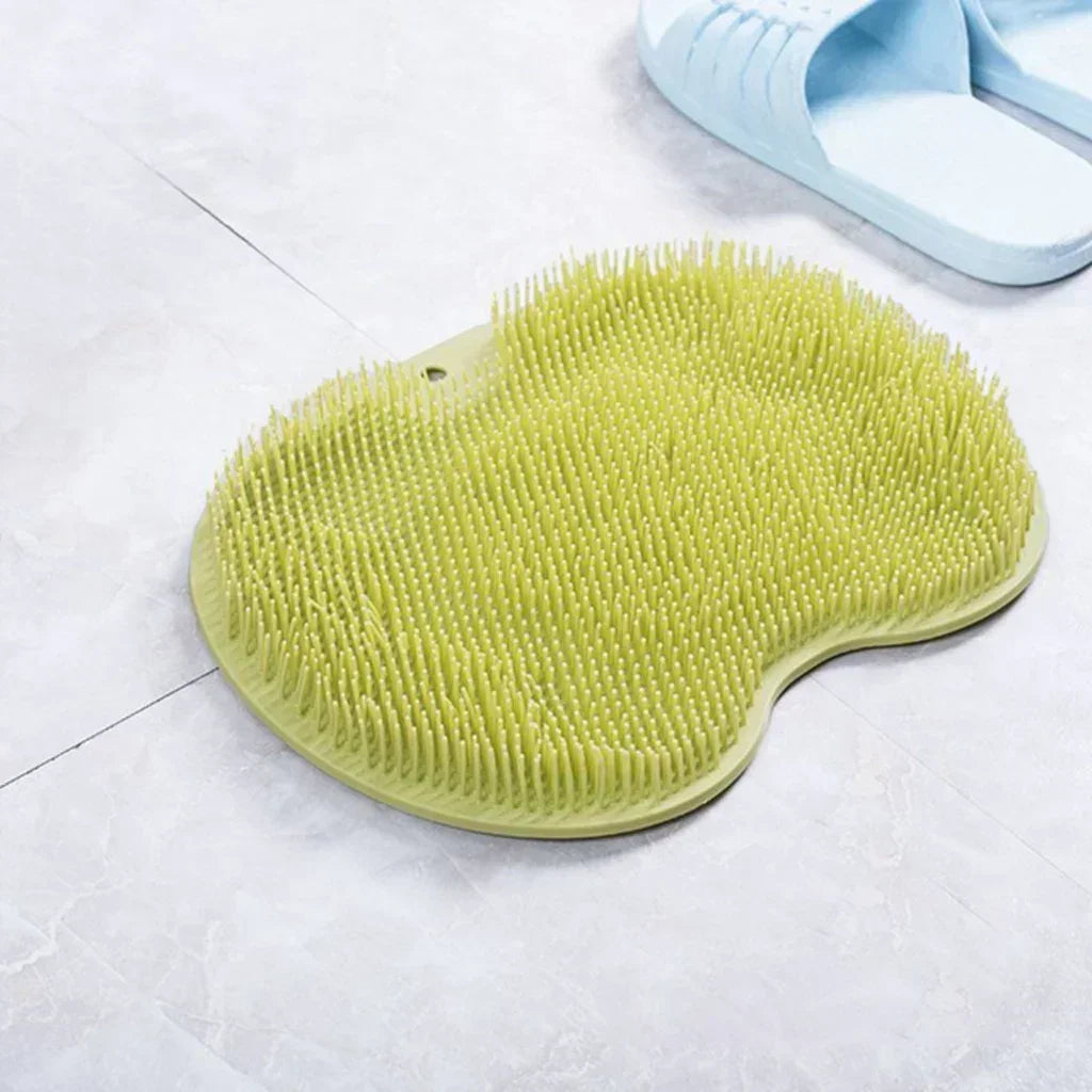 Silicone Exfoliating Shower Massage Scraper Non-Slip Bath Scrub Pad Foot Wash Brush Bathroom Tool Mat Rub Back Sucker Brushes