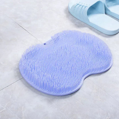 Silicone Exfoliating Shower Massage Scraper Non-Slip Bath Scrub Pad Foot Wash Brush Bathroom Tool Mat Rub Back Sucker Brushes