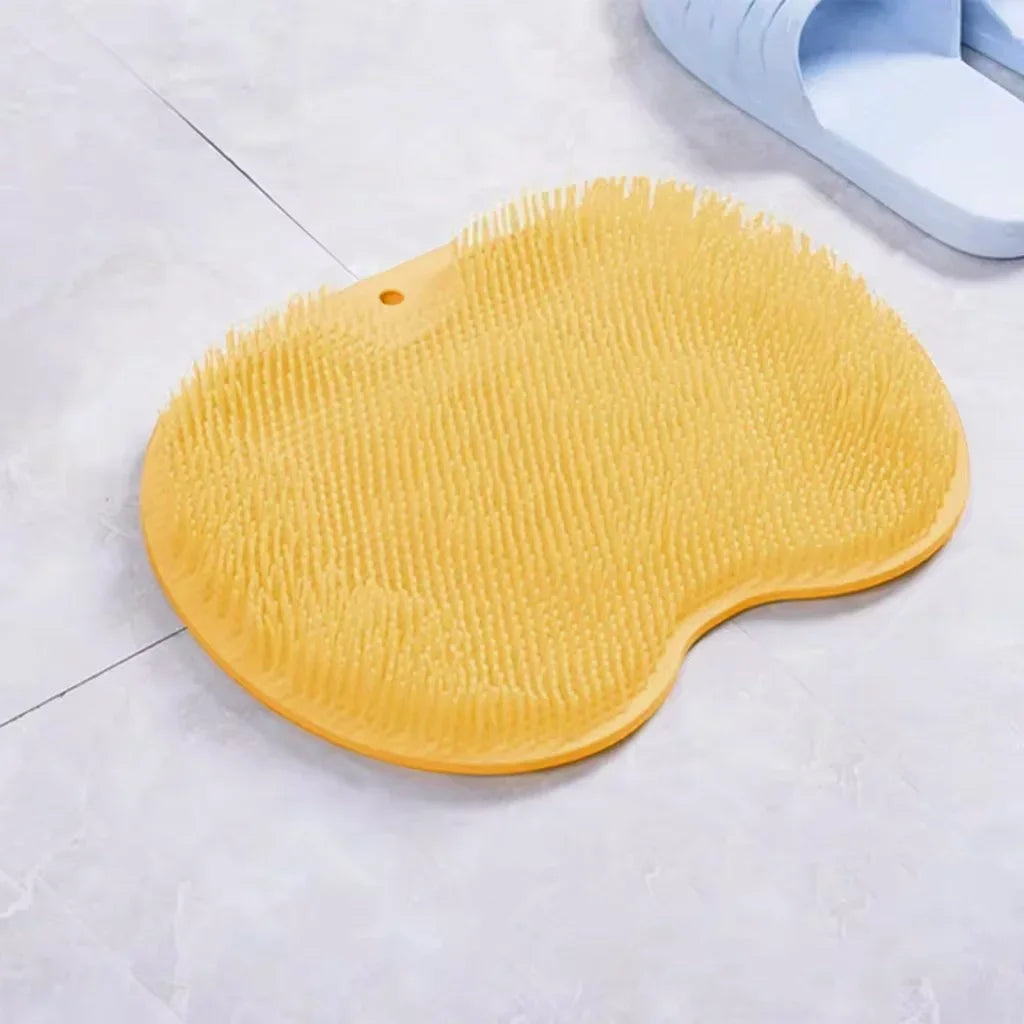 Silicone Exfoliating Shower Massage Scraper Non-Slip Bath Scrub Pad Foot Wash Brush Bathroom Tool Mat Rub Back Sucker Brushes