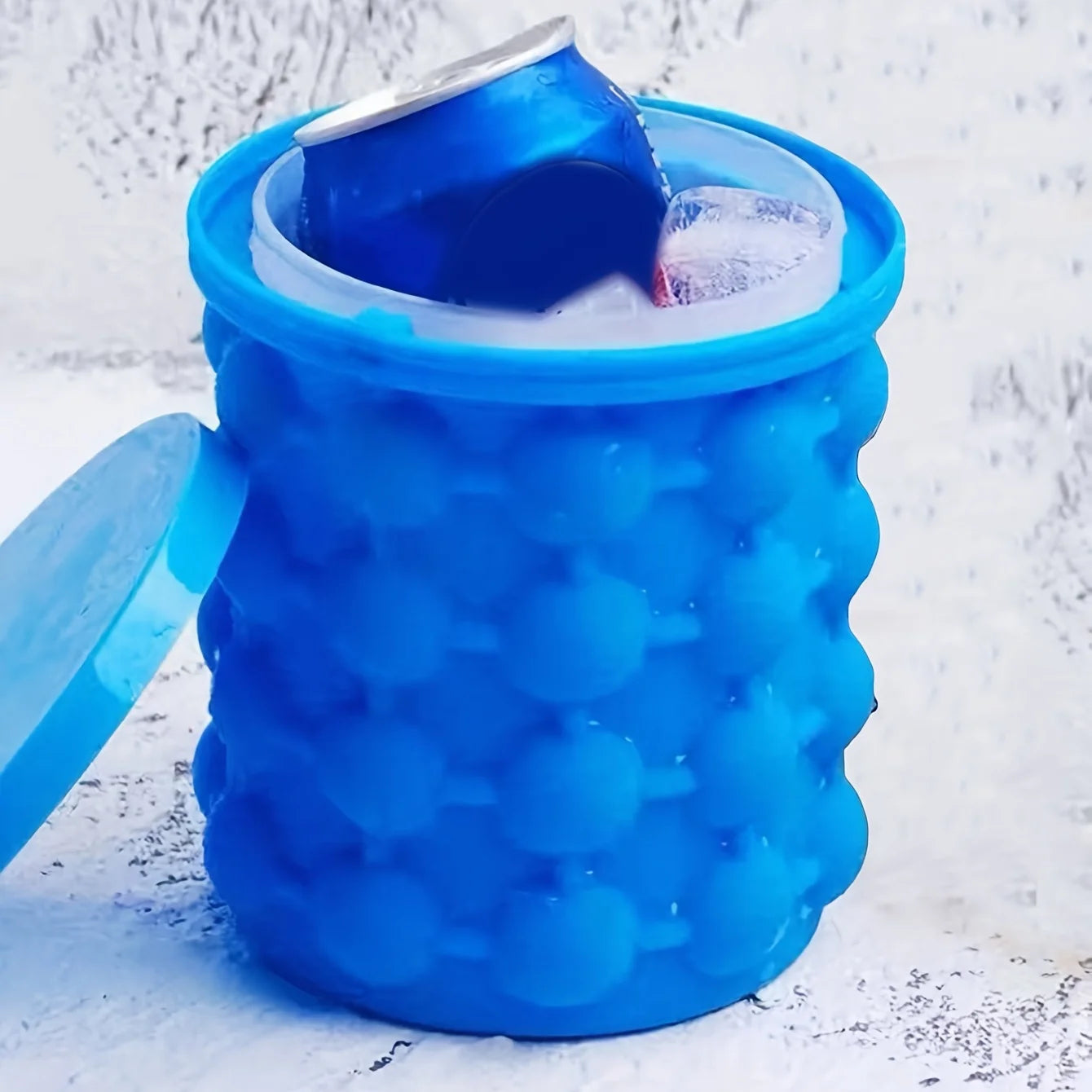 1Pc, Ice Bucket, 2-In-1 Silicone Ice Bucket and Cube Tray, Perfect for Bars, Clubs, Restaurants, and Home Use