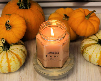 Pumpkin Pie Scented Blended Soy Candle | Hand Poured Fall Fragrance Candles | Made in the USA by