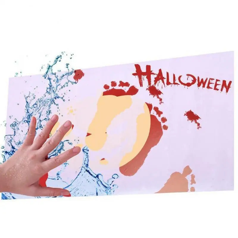 New Style Horrible Floor Mat Halloween Color Changing Carpet Bath Mat That Will Change Color Turns Red in Water Foot Pad